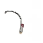 Смеситель для кухни Haiba Magic 777 с красной ручкой (HB0680)