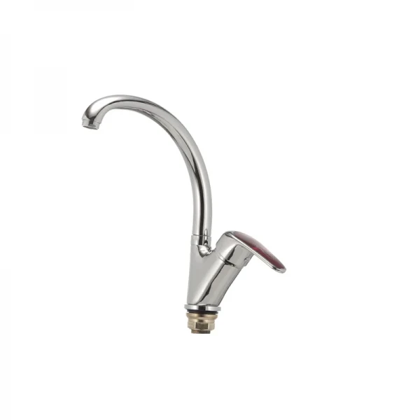 Смеситель для кухни Haiba Magic 777 с красной ручкой (HB0680)