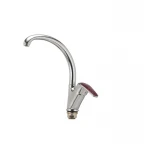 Смеситель для кухни Haiba Magic 777 с красной ручкой (HB0680)