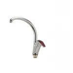 Смеситель для кухни Haiba Magic 777 с красной ручкой (HB0680)
