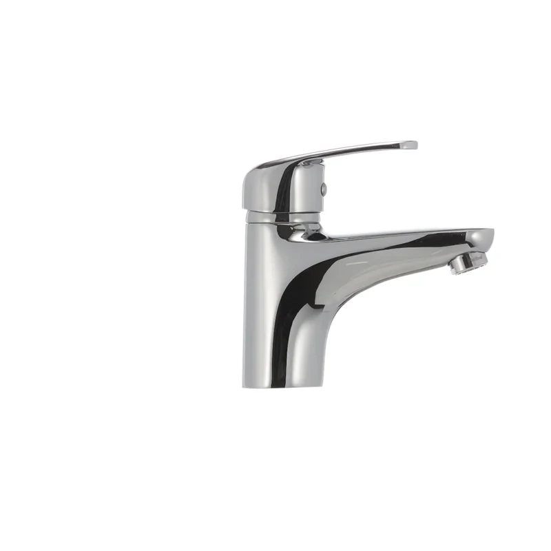 Змішувач для умивальника Haiba Magic 001 з червоною ручкою (HB0684)