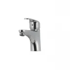 Смеситель для умывальника Haiba Magic 001 с красной ручкой (HB0684)