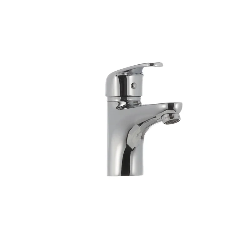 Змішувач для умивальника Haiba Magic 001 з червоною ручкою (HB0684)