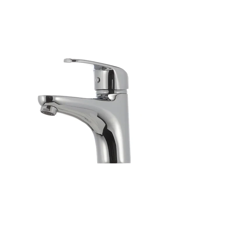 Змішувач для умивальника Haiba Magic 001 з червоною ручкою (HB0684)