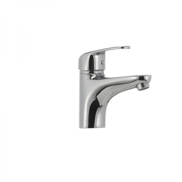 Смеситель для умывальника Haiba Magic 001 с красной ручкой (HB0684)