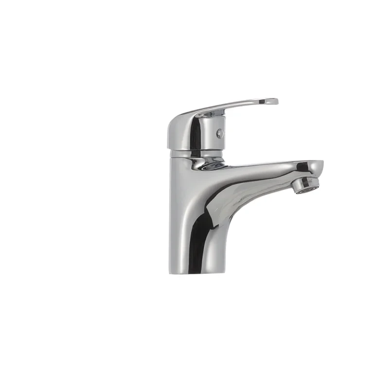 Змішувач для умивальника Haiba Magic 001 з червоною ручкою (HB0684)