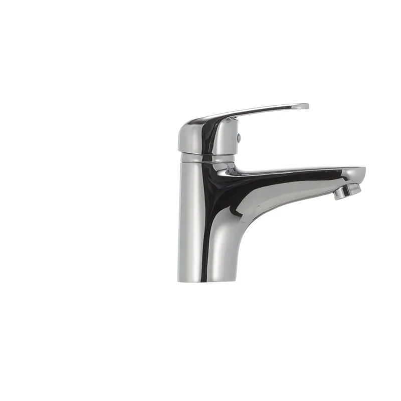 Змішувач для умивальника Haiba Magic 001 з червоною ручкою (HB0684)