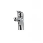 Смеситель для умывальника Haiba Magic 001 с красной ручкой (HB0684)