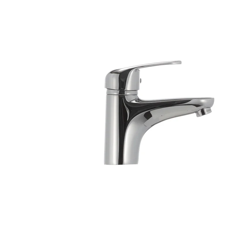 Змішувач для умивальника Haiba Magic 001 з червоною ручкою (HB0684)