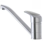 Смеситель для кухни Haiba Magic 004 с черной ручкой (HB0687)