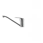 Смеситель для кухни Haiba Magic 004 с черной ручкой (HB0687)