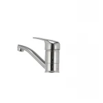 Смеситель для умывальника Haiba Magic 004 с черной ручкой (излив 15 см) (HB0689)