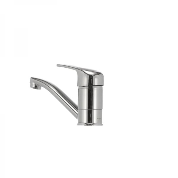 Смеситель для умывальника Haiba Magic 004 с черной ручкой (излив 15 см) (HB0689)