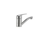 Смеситель для умывальника Haiba Magic 004 с черной ручкой (излив 15 см) (HB0689)