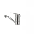 Смеситель для умывальника Haiba Magic 004 с черной ручкой (излив 15 см) (HB0689)