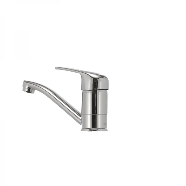 Смеситель для умывальника Haiba Magic 004 с черной ручкой (излив 15 см) (HB0689)