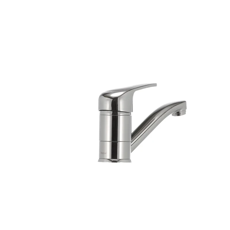 Змішувач для умивальника Haiba Magic 004 з чорною ручкою (вилив 15 см) (HB0689)