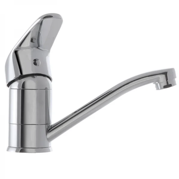 Смеситель для умывальника Haiba Magic 004 с черной ручкой (излив 15 см) (HB0689)