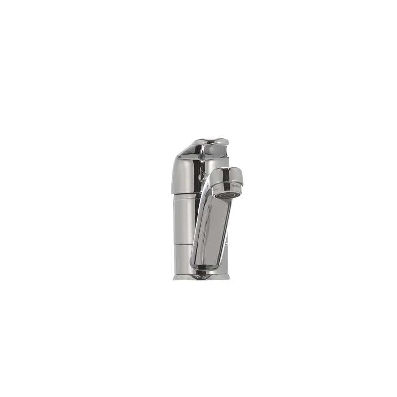 Змішувач для умивальника Haiba Magic 004 з чорною ручкою (вилив 15 см) (HB0689)