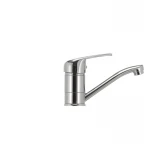 Смеситель для умывальника Haiba Magic 004 с черной ручкой (излив 15 см) (HB0689)