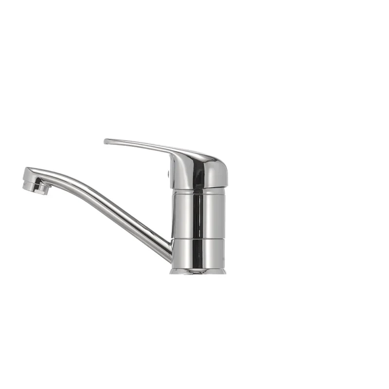 Змішувач для умивальника Haiba Magic 004 з чорною ручкою (вилив 15 см) (HB0689)