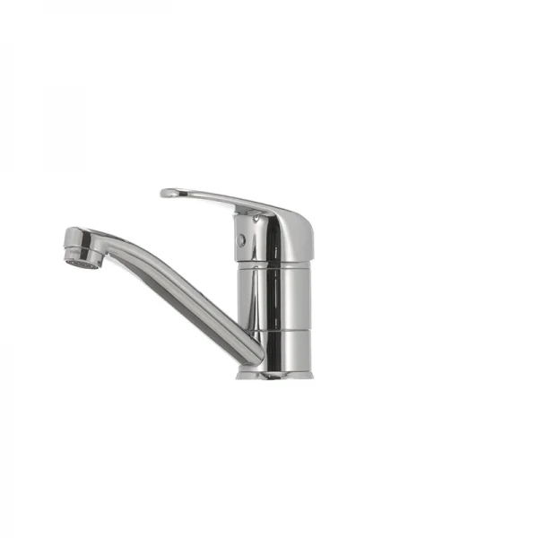 Смеситель для умывальника Haiba Magic 004 с черной ручкой (излив 15 см) (HB0689)