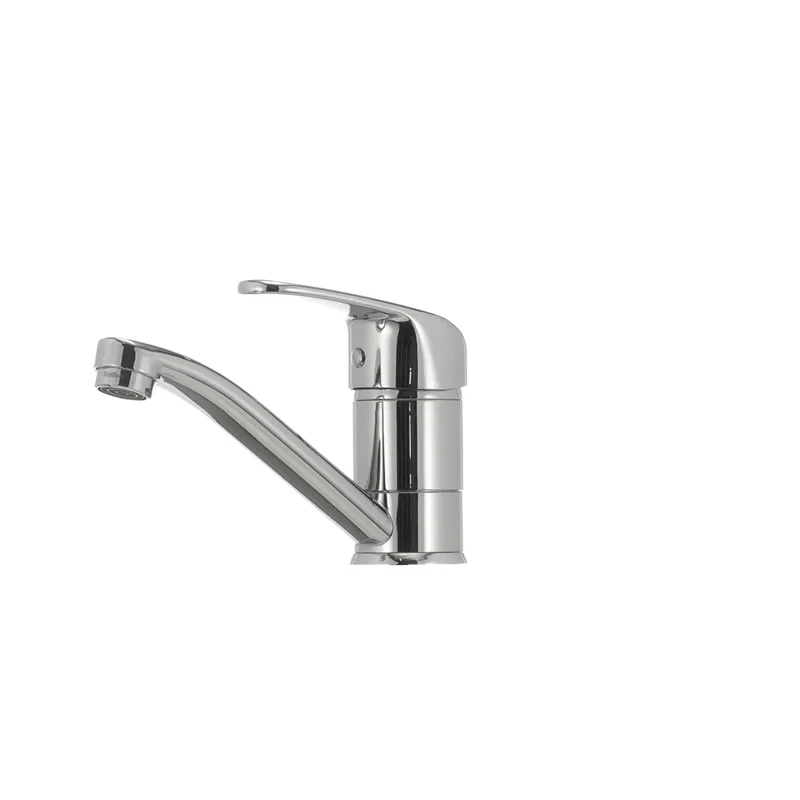 Змішувач для умивальника Haiba Magic 004 з чорною ручкою (вилив 15 см) (HB0689)