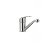 Смеситель для умывальника Haiba Magic 004 с черной ручкой (излив 15 см) (HB0689)