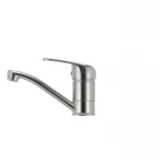 Смеситель для умывальника Haiba Magic 004 с черной ручкой (излив 15 см) (HB0689)