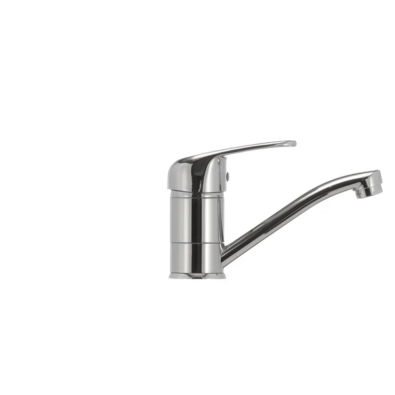 Змішувач для умивальника Haiba Magic 004 з чорною ручкою (вилив 15 см) (HB0689)