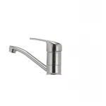 Смеситель для умывальника Haiba Magic 004 с черной ручкой (излив 15 см) (HB0689)