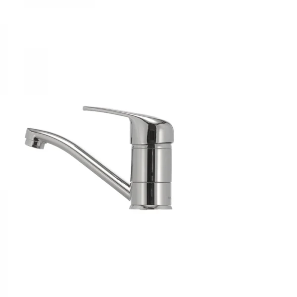 Смеситель для умывальника Haiba Magic 004 с черной ручкой (излив 15 см) (HB0689)