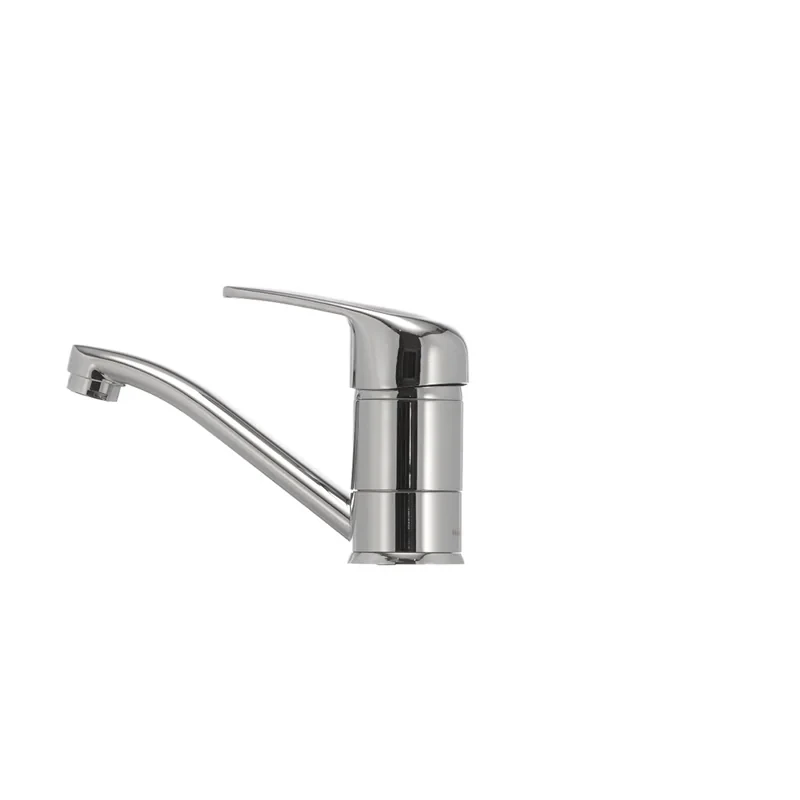 Змішувач для умивальника Haiba Magic 004 з чорною ручкою (вилив 15 см) (HB0689)