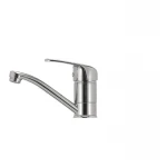 Смеситель для умывальника Haiba Magic 004 с черной ручкой (излив 15 см) (HB0689)