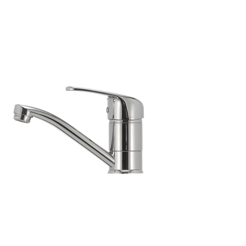 Змішувач для умивальника Haiba Magic 004 з чорною ручкою (вилив 15 см) (HB0689)