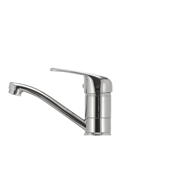 Змішувач для умивальника Haiba Magic 004 з чорною ручкою (вилив 15 см) (HB0689)