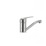 Смеситель для умывальника Haiba Magic 004 с черной ручкой (излив 15 см) (HB0689)