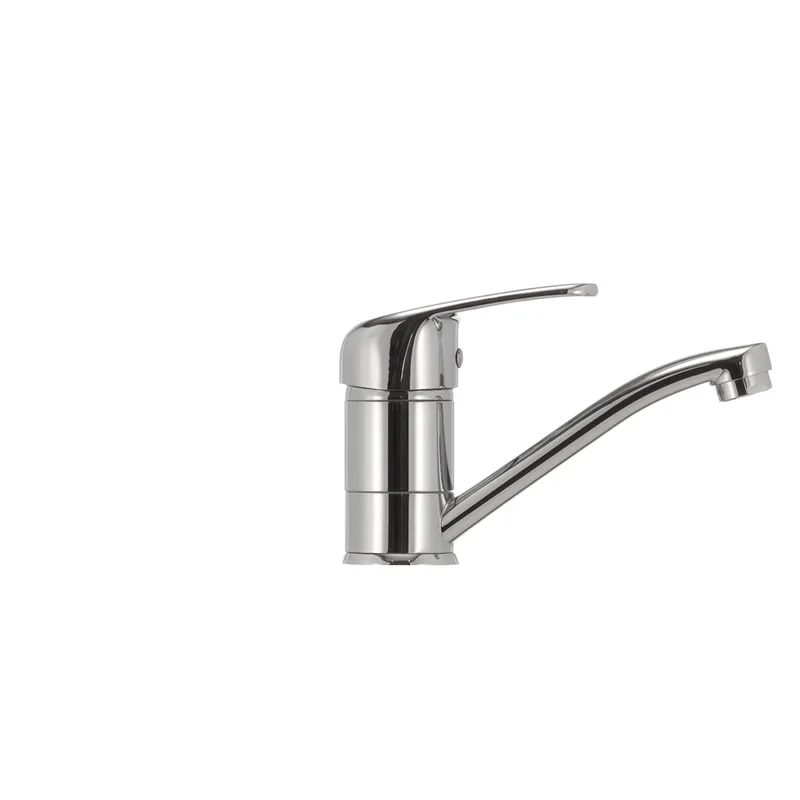 Змішувач для умивальника Haiba Magic 004 з чорною ручкою (вилив 15 см) (HB0689)