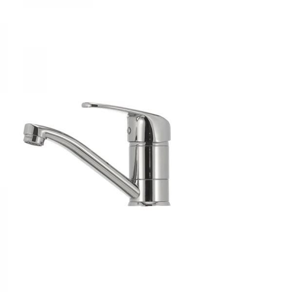 Смеситель для умывальника Haiba Magic 004 с черной ручкой (излив 15 см) (HB0689)