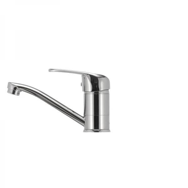 Смеситель для умывальника Haiba Magic 004 с красной ручкой (излив 15 см) (HB0690)