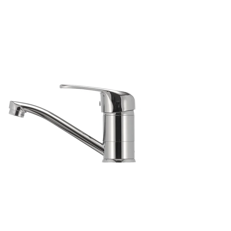 Змішувач для умивальника Haiba Magic 004 з червоною ручкою (вилив 15 см) (HB0690)