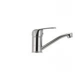 Смеситель для умывальника Haiba Magic 004 с красной ручкой (излив 15 см) (HB0690)