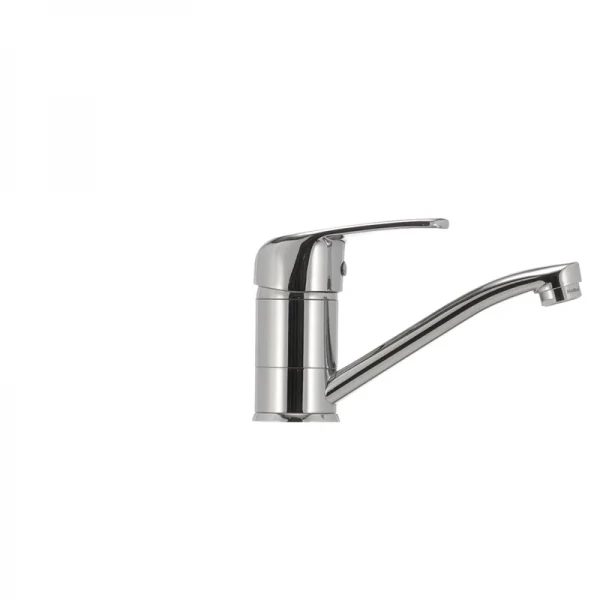 Смеситель для умывальника Haiba Magic 004 с красной ручкой (излив 15 см) (HB0690)