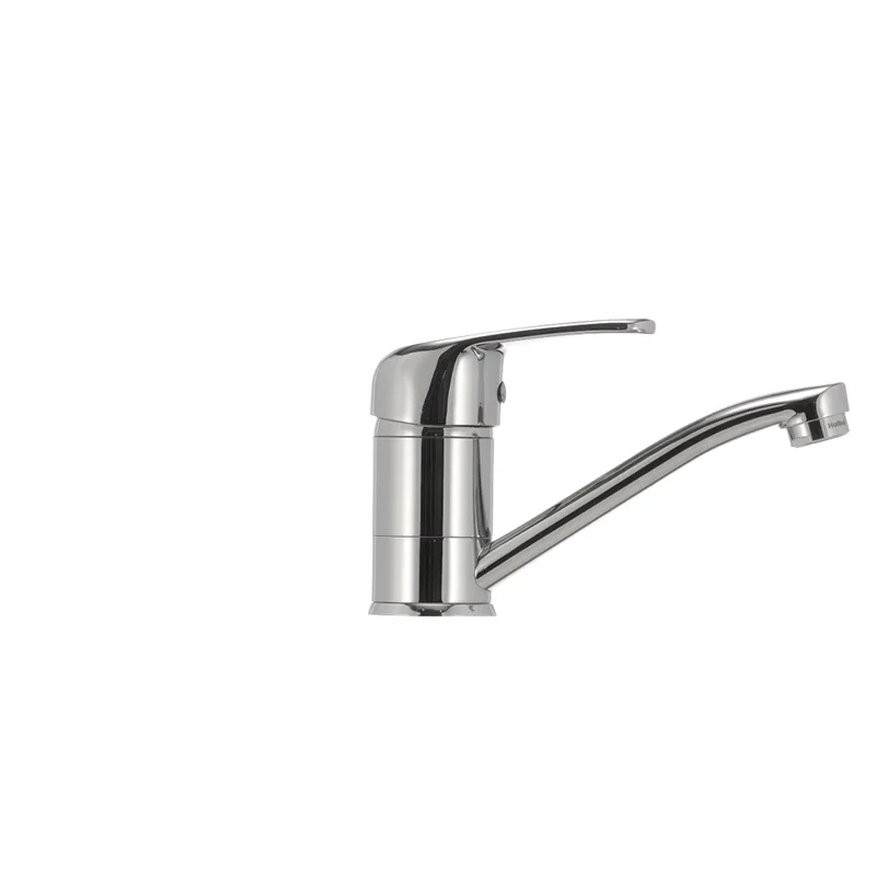 Змішувач для умивальника Haiba Magic 004 з червоною ручкою (вилив 15 см) (HB0690)