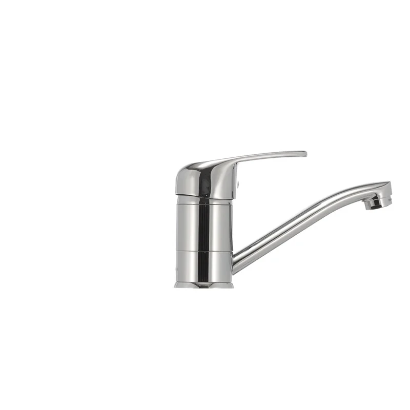 Змішувач для умивальника Haiba Magic 004 з червоною ручкою (вилив 15 см) (HB0690)