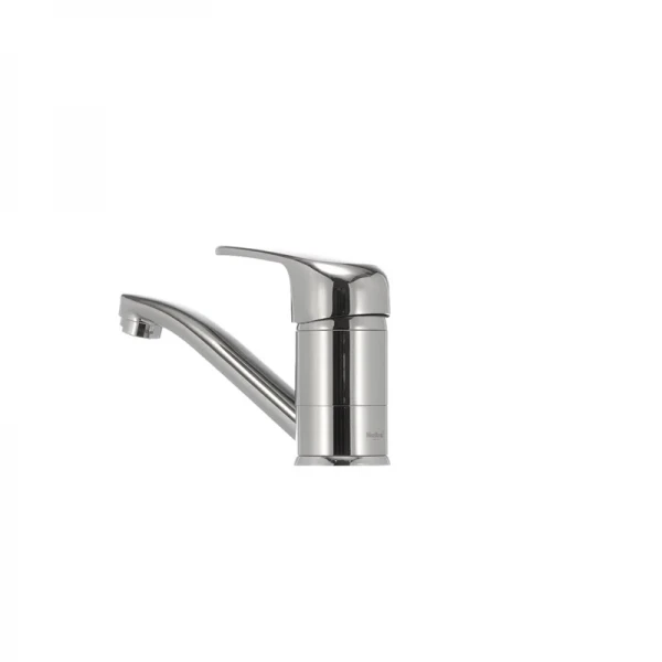 Смеситель для умывальника Haiba Magic 004 с красной ручкой (излив 15 см) (HB0690)