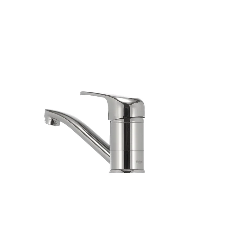 Змішувач для умивальника Haiba Magic 004 з червоною ручкою (вилив 15 см) (HB0690)