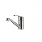 Смеситель для умывальника Haiba Magic 004 с красной ручкой (излив 15 см) (HB0690)