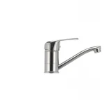 Смеситель для умывальника Haiba Magic 004 с красной ручкой (излив 15 см) (HB0690)