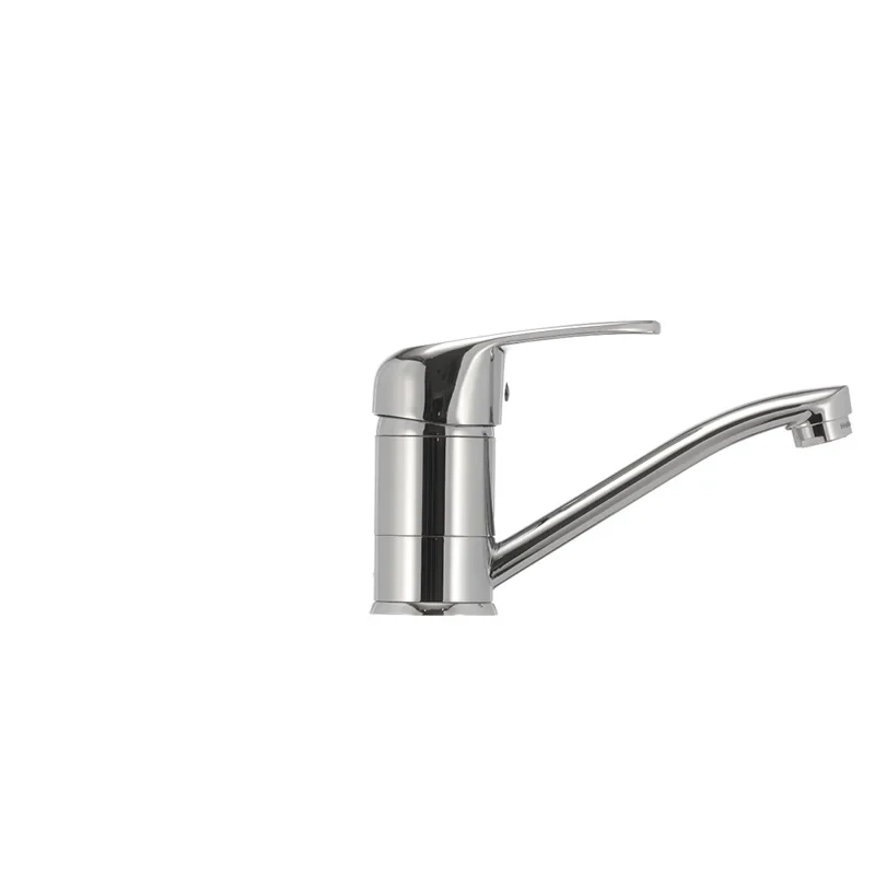 Змішувач для умивальника Haiba Magic 004 з червоною ручкою (вилив 15 см) (HB0690)